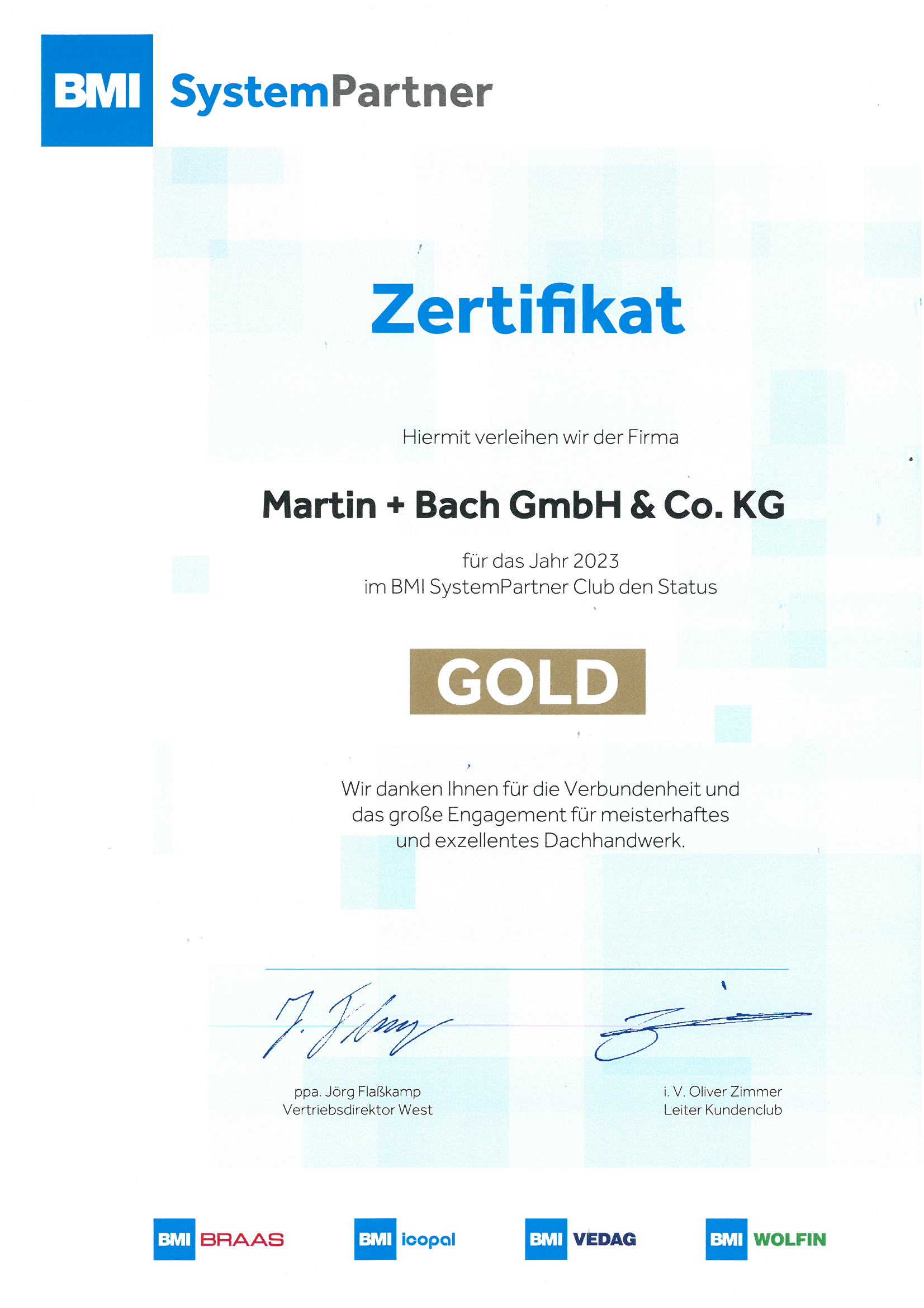 Zertifizierungsnachweis 12