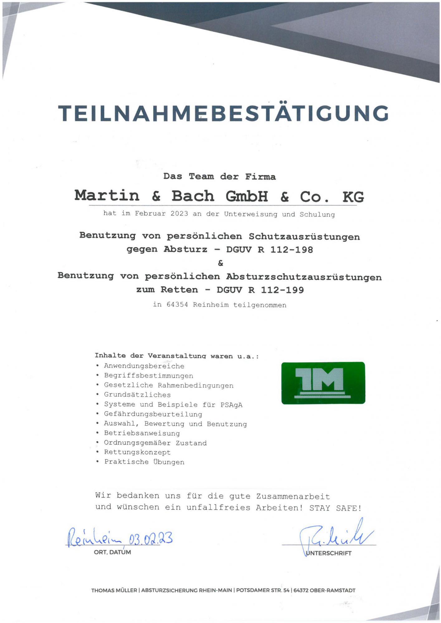 Zertifizierungsnachweis 10