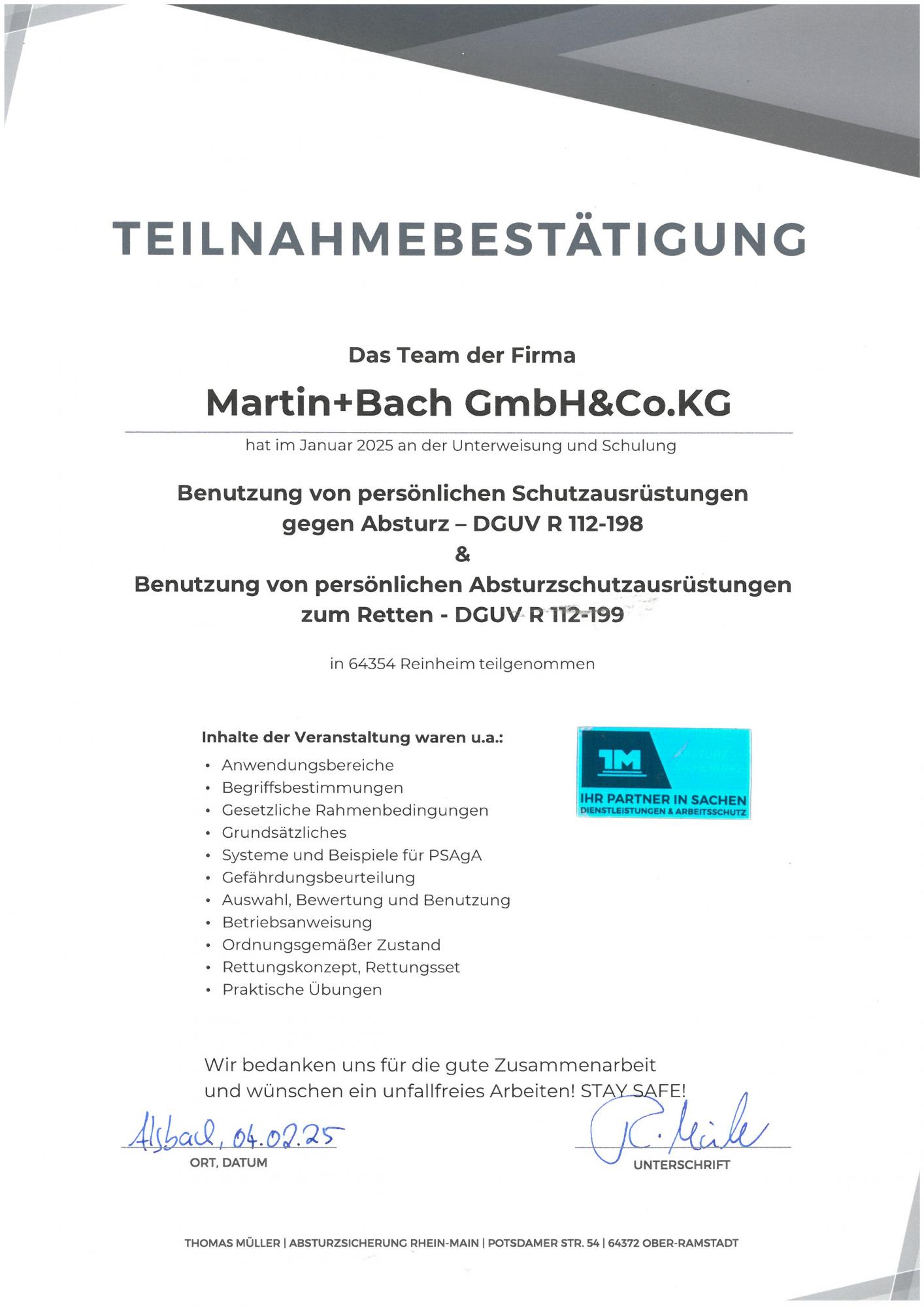 Zertifizierungsnachweis 14