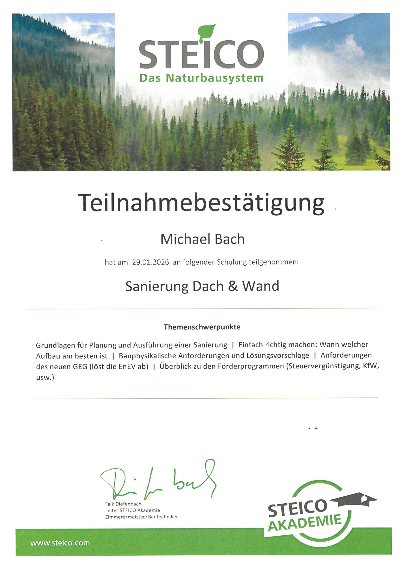 Zertifizierungsnachweis 16
